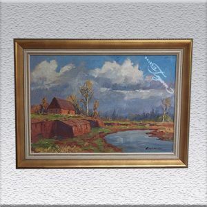 Paul Ernst Wilke (1967) "Verlüssmoor", Ölgemälde , gerahmt, 78 x 108 cm, 2250,- €