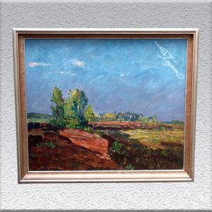 Paul Ernst Wilke: Torfstich (um 1950) Ölgemälde, altgerahmt, 55 cm x 65 cm 1440,- €