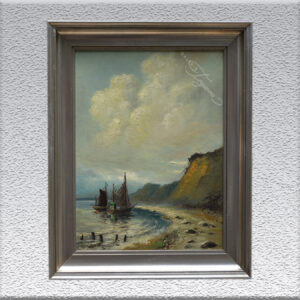 Ewald Fromm / Konvolut 3er alter Ölgemälde: Küstenlandschaft