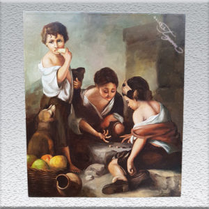 K. Kessel (geb. 1904 Düsseldorf): Würfelspieler, Kopie nach Murillo