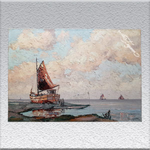 Hans Hentschke: Kutter im Watt