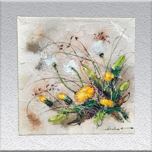 Didot: Öl auf Sand gemalt - Blumen