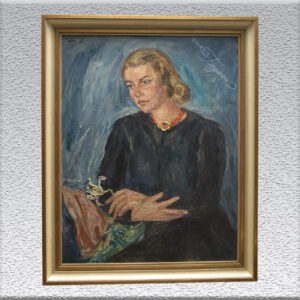 G. Gulde: Dame mit roter Kette