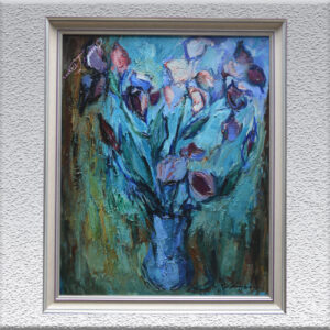 Georg Hillmann: Blumen in Blau
