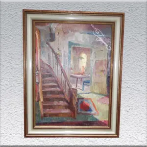Klaus Bemmer: Im eigenen Haus Ölgemälde, gerahmt, 82 x 62 cm 820,- €