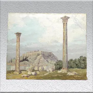 Hans Hentschke: Blick auf die Akropolis