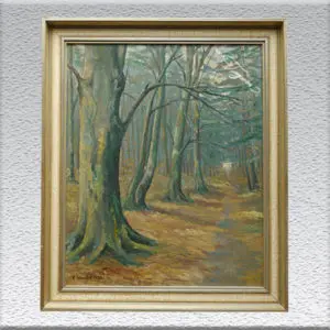 Sophie Wencke: Waldweg in Forst Hocken, Linstorf, 1937