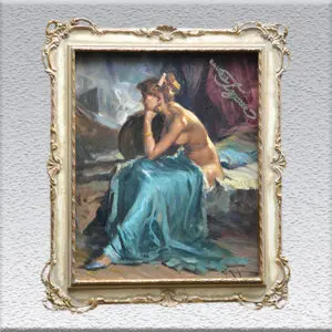 D. T. Richard: Dame im Schlafraum